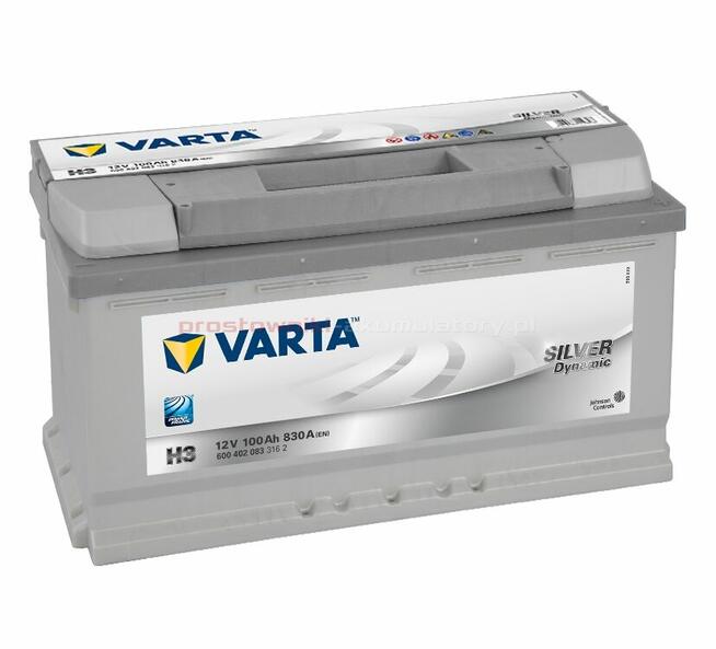 Akumulator VARTA Silver Dynamic 12V 100Ah 830A H3