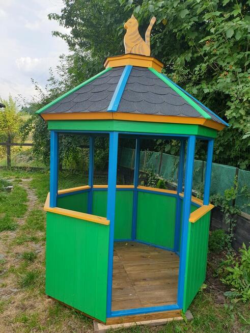 Domki z drewna dla dzieci, architektura ogrodowa.