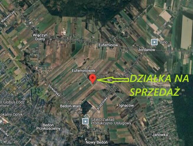 Na sprzedaż działka budowlana z warunkami zabudowy Eufeminów