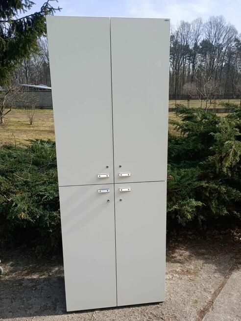 Szafa biała biurowa aktowa biała TECHO 6 OH 80x44,5x216