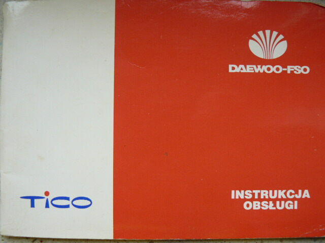 Daewoo Tico instrukcja obslugi