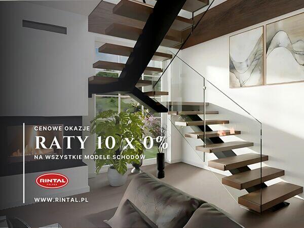 Schody na raty 10 × 0% - piękno i jakość dostępne od ręki