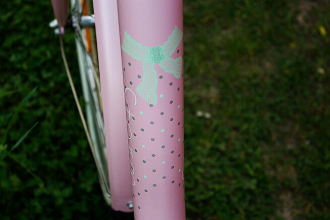 Rower damski miejski różowy 26 stan wzorowy