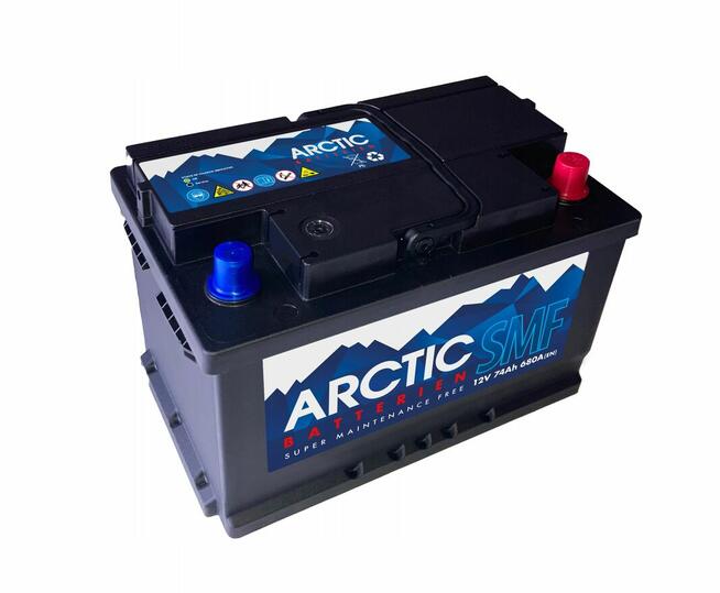Akumulator Arctic 12V 74Ah 680A Prawy Plus