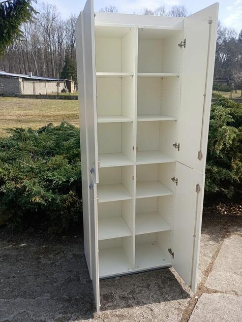 Szafa biała biurowa aktowa biała TECHO 6 OH 80x44,5x216