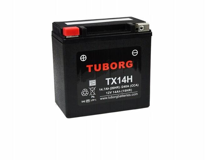 Akumulator Tuborg TX14H YTX14-BS ETX14-BS 12V 14Ah 240A
