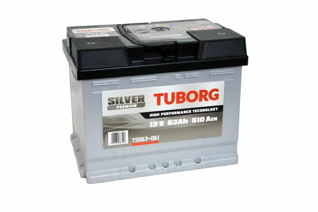 Akumulator Tuborg Silver TS563-061 12V 63Ah 610A P+