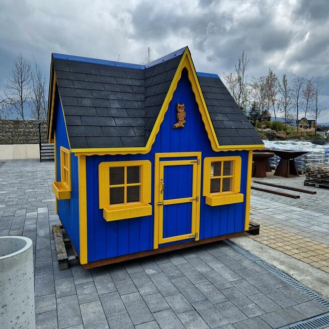 Domki z drewna dla dzieci, architektura ogrodowa.