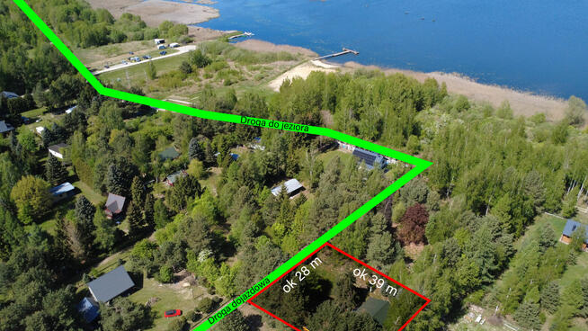 Wytyczno, działka rekreacyjna, domek nad jeziorem