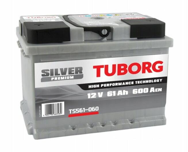 Akumulator Tuborg Silver 12V 61Ah 600A TS561-060