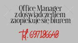 OFFICE MANAGER z doświadczeniem podejmie pracę ___ KRAKÓW