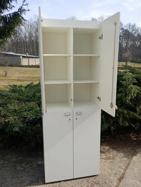 Szafa biała biurowa aktowa biała TECHO 6 OH 80x44,5x216