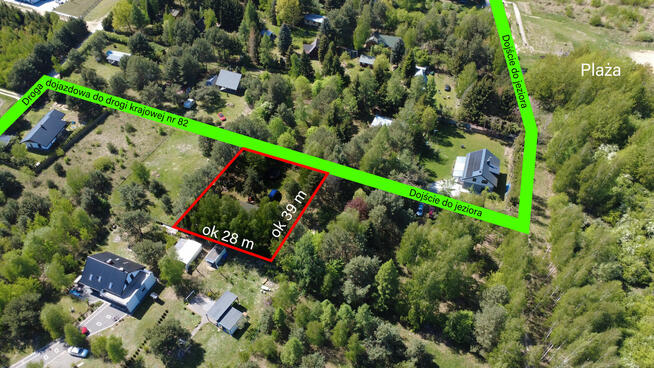 Wytyczno, działka rekreacyjna, domek nad jeziorem