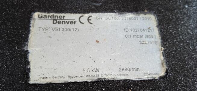 Pompa próżniowa Gardner Denver Twister VSI 300
