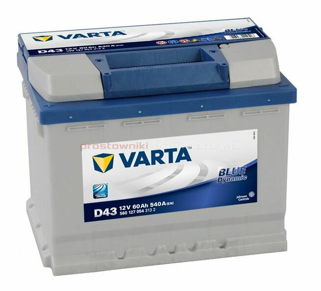 AKUMULATOR SAMOCHODOWY VARTA BLUE DYNAMIC 60AH 540A P+