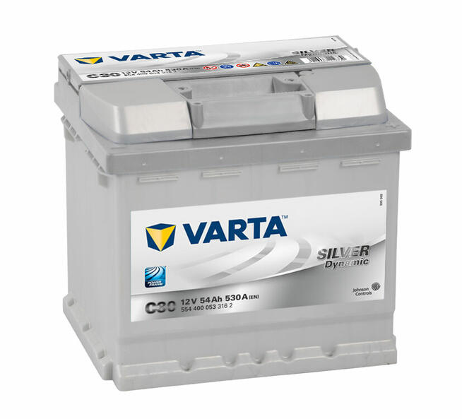 Akumulator samochodowy VARTA SILVER 12V 54Ah 530A C30 P+
