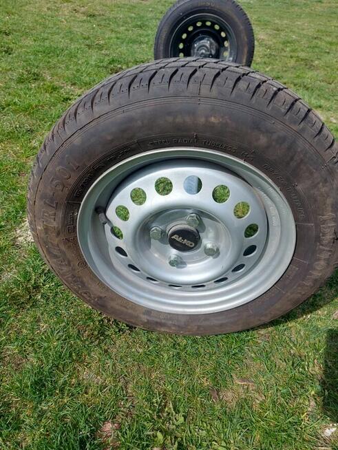 Oś do przyczepki Al-ko 750 kg + koła 4x100 + tablica z lamp