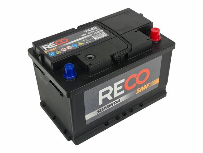 Akumulator RECO SMF RS57468 12V 74Ah 680A P+