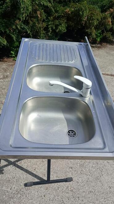 Zlewozmywak dwukomorowy z ociekaczem wpuszczany DOMINOX 120