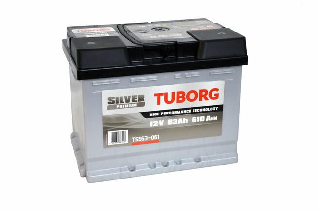 Akumulator samochodowy TUBORG SILVER 12V 63Ah 610A P+