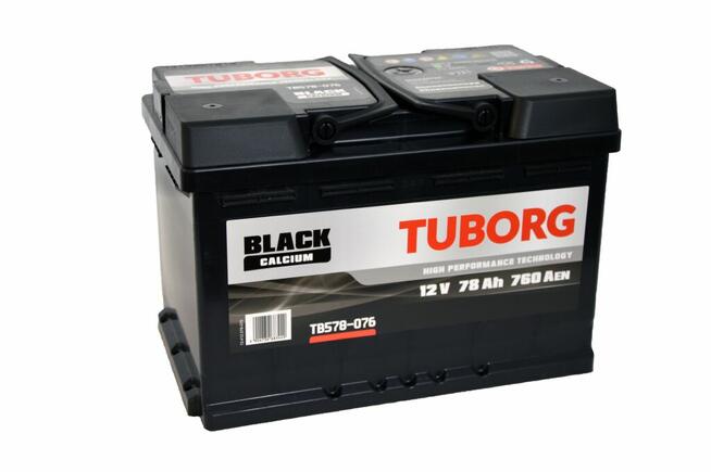 Akumulator samochodowy TUBORG BLACK 12V 78Ah 760A P+