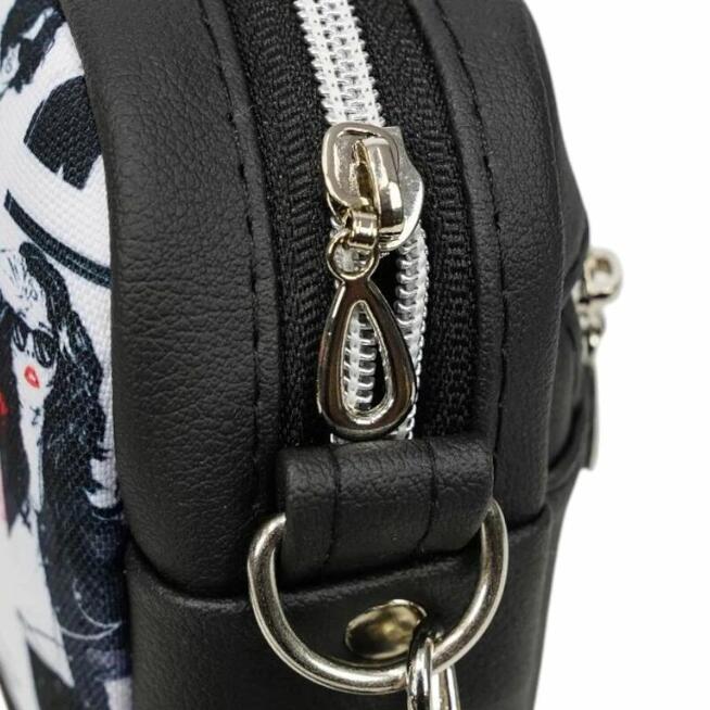 Mini Torebka Box z Ekoskóry z Motywem Fashion Ilustracji w Stylu Komiksowym