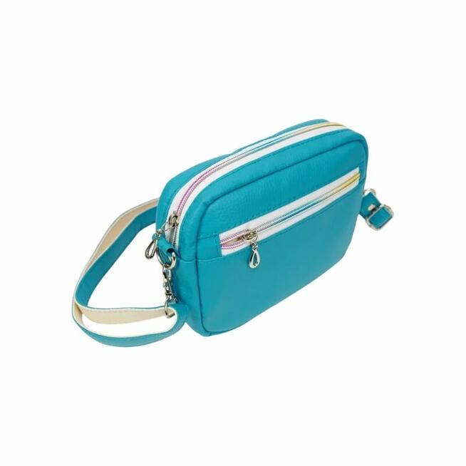 Mini Torebka Box z Motywem Egzotycznych Liści i Pomarańczowego Kwiatu