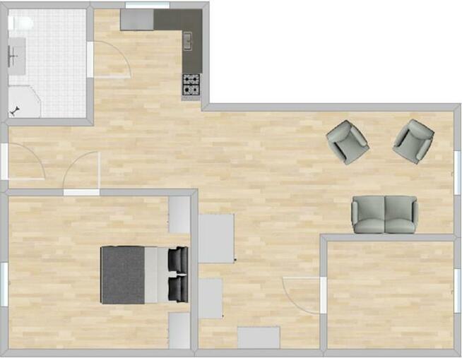 Wynajmę funkcjonalne 2 pokoje, Katowicka 160