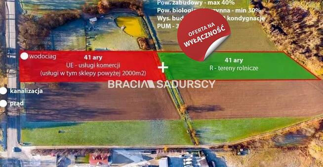 Działka Krzywaczka gm. Sułkowice