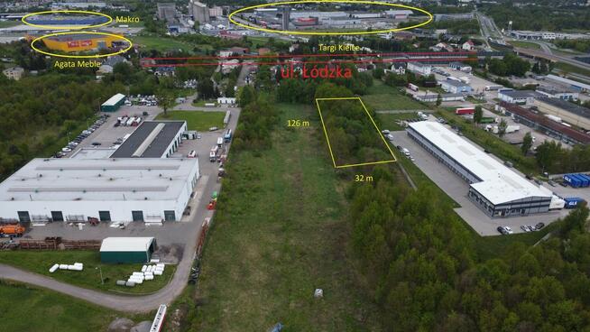 Działka inwestycyjna Kielce Niewachlów Pierwszy, Łódzka