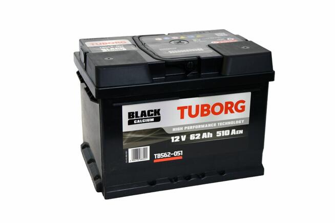 Akumulator samochodowy TUBORG BLACK 12V 62Ah 510A P+