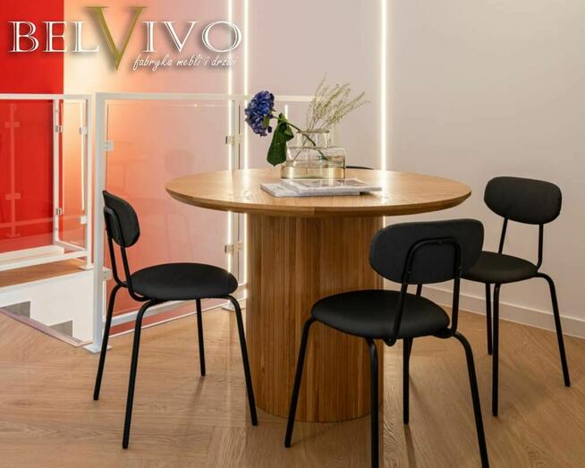 Okrągły stół dębowy