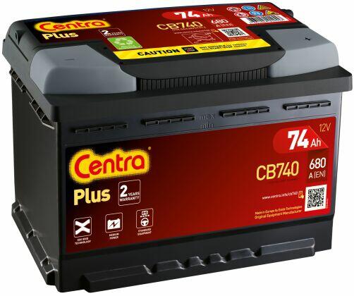 Akumulator samochodowy CENTRA PLUS 12V 74Ah 680A P+ CB740