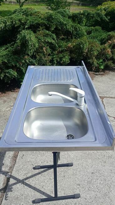 Zlewozmywak dwukomorowy z ociekaczem wpuszczany DOMINOX 120