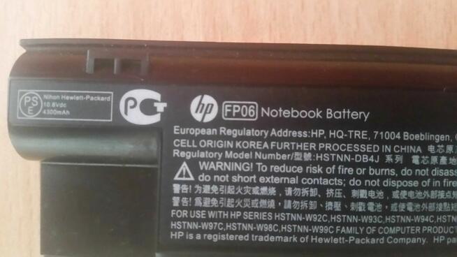 oryginalna bateria do laptopa hp probook