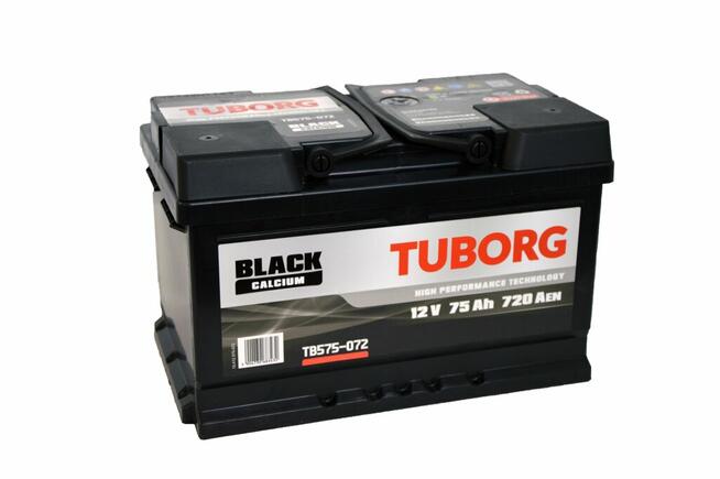 Akumulator samochodowy TUBORG BLACK 12V 75Ah 720A P+