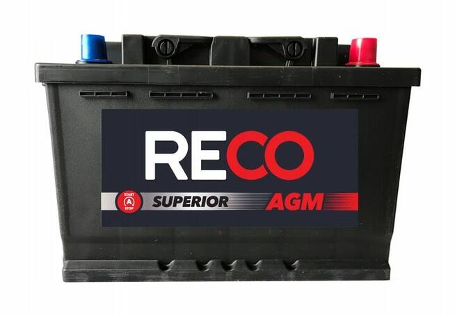 Akumulator RECO AGM RA57076 12V 70Ah 760A P+ START&STOP