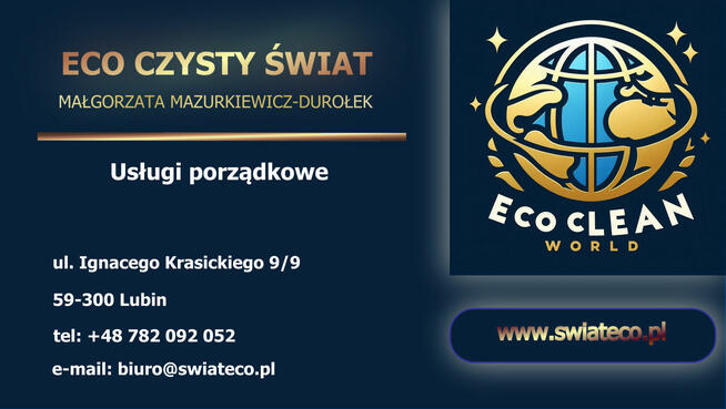 Firma Sprzątająca Eco Czysty Świat Lubin