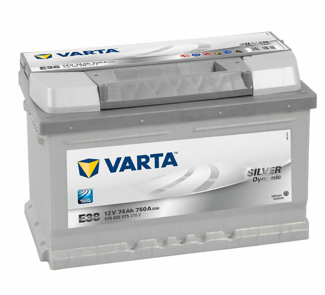 Akumulator samochodowy VARTA SILVER 12V 74Ah 750A E38 P+