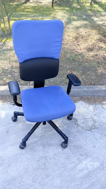 Fotel biurowy obrotowy Steelcase LetsB niebieski fotele krz