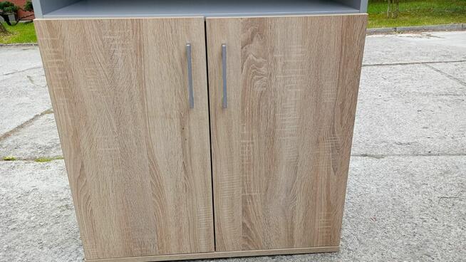 Komoda szafa dąb soma bok szary 80x115cm komody szafy szafki