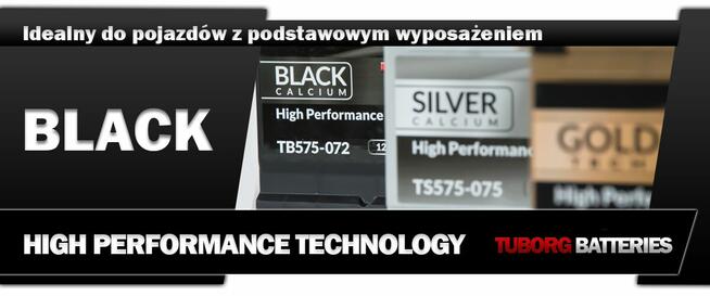 Akumulator Tuborg Black 12V / 75Ah / 720A