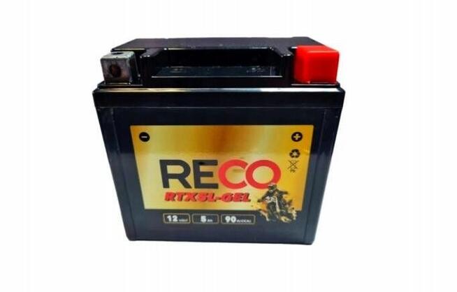 Akumulator RECO RTX5L-GEL 12V P+ YTX5L-BS skuter quad