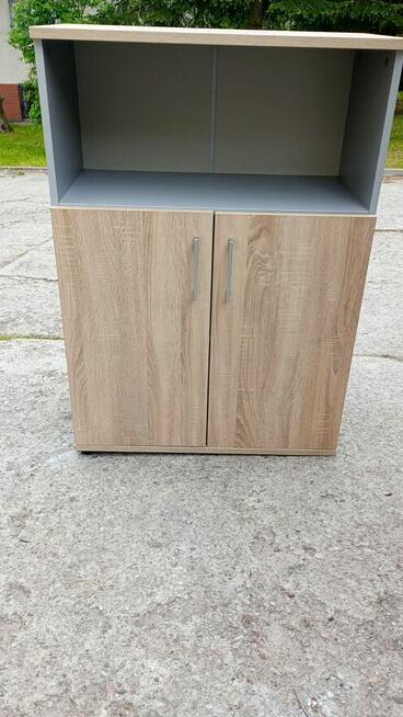Komoda szafa dąb soma bok szary 80x115cm komody szafy szafki