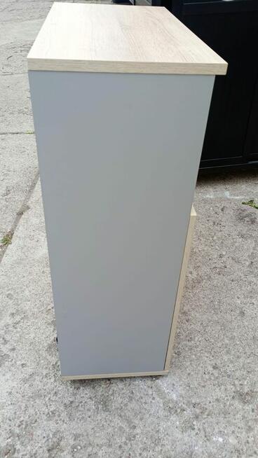 Komoda szafa dąb soma bok szary 80x115cm komody szafy szafki