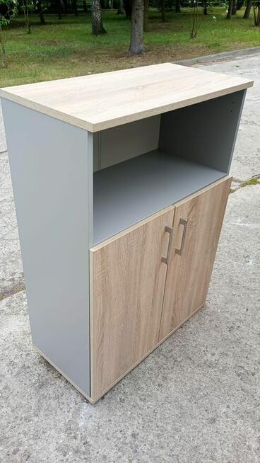 Komoda szafa dąb soma bok szary 80x115cm komody szafy szafki