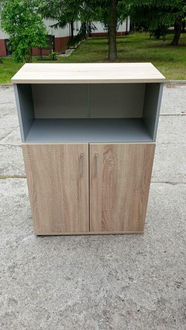 Komoda szafa dąb soma bok szary 80x115cm komody szafy szafki