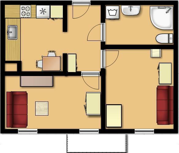 Wynajmę funkcjonalne 2 pokoje, Os. Avia 4, Czyżyny