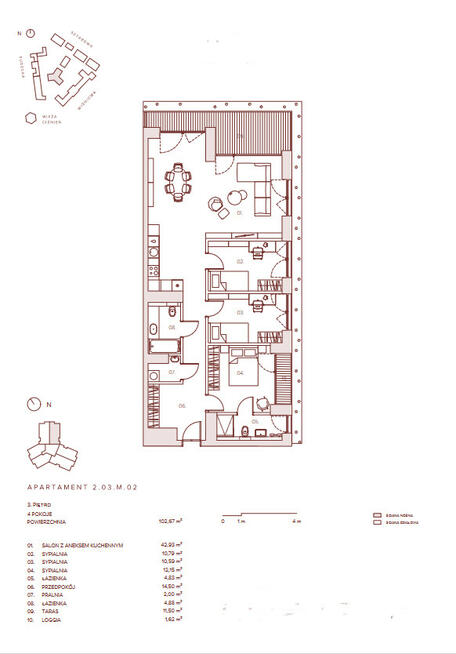 Piękny Apartament w centrum/Borek/piękny taras/otoczony zielenią
