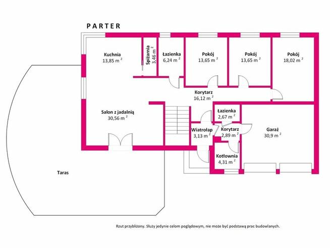 Dom w stanie surowym zamkniętym Mortęgi